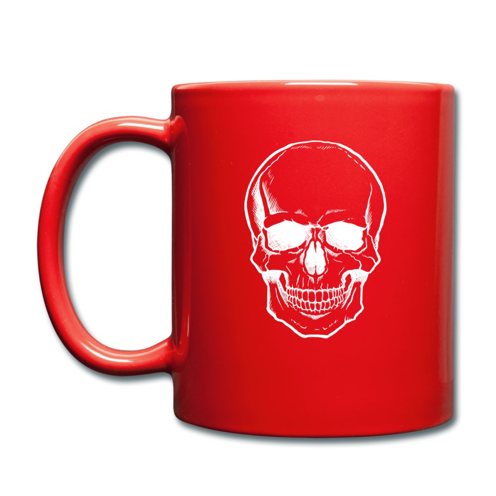 Halloween Skull X-Ray Mug - red