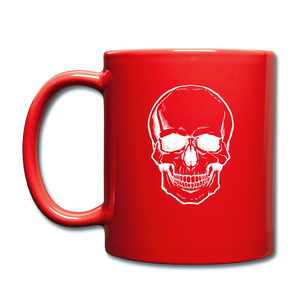 Halloween Skull X-Ray Mug - red