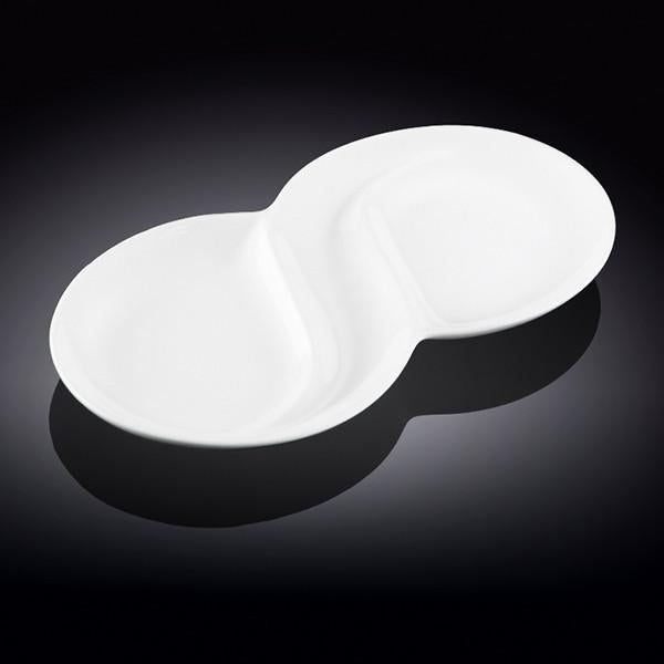 [D **] Fine Porcelain Divided Dish 12.5" | 31.5 Cm WL-992488/A