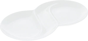 [D **] Fine Porcelain Divided Dish 12.5" | 31.5 Cm WL-992488/A