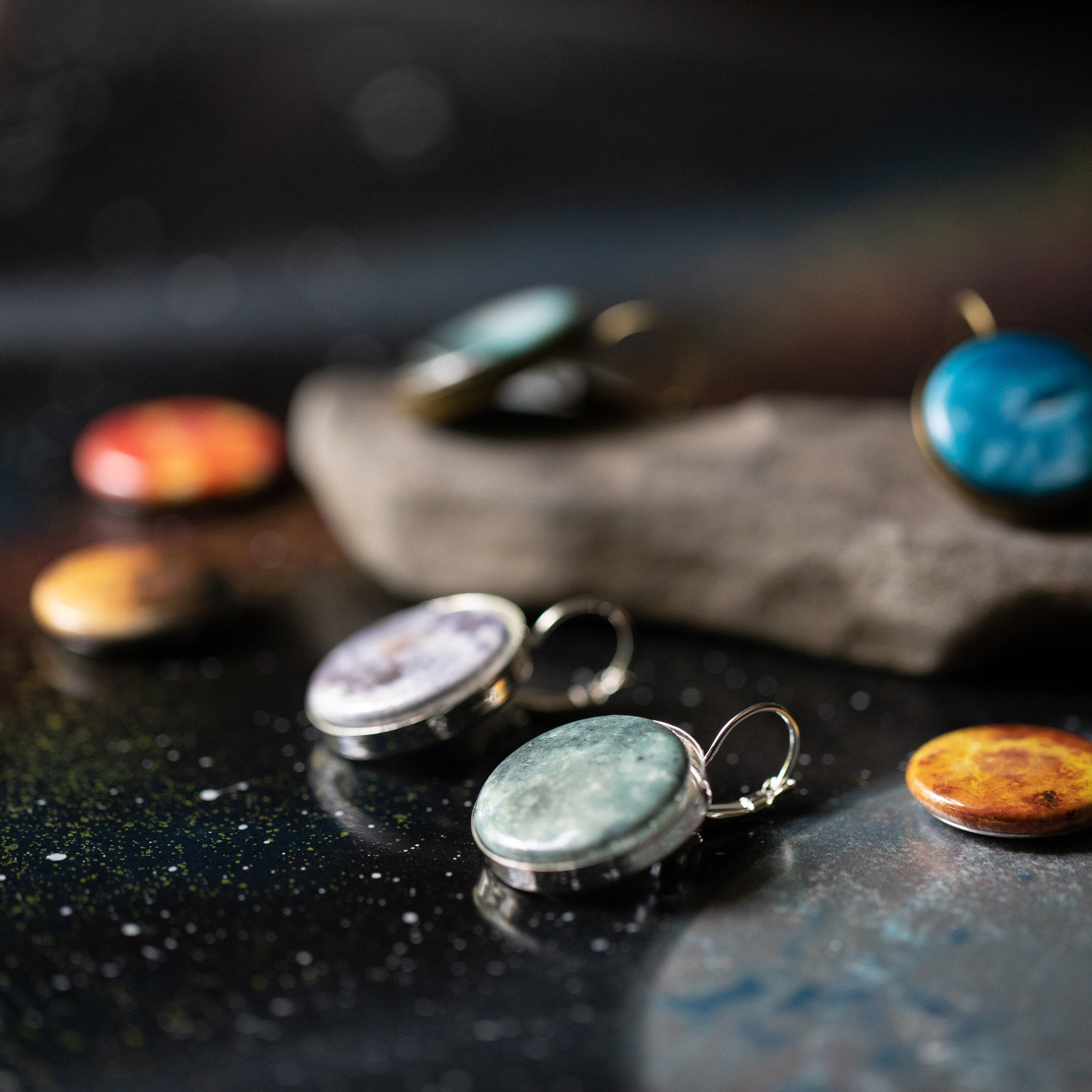 Interchangeable Solar System Earrings