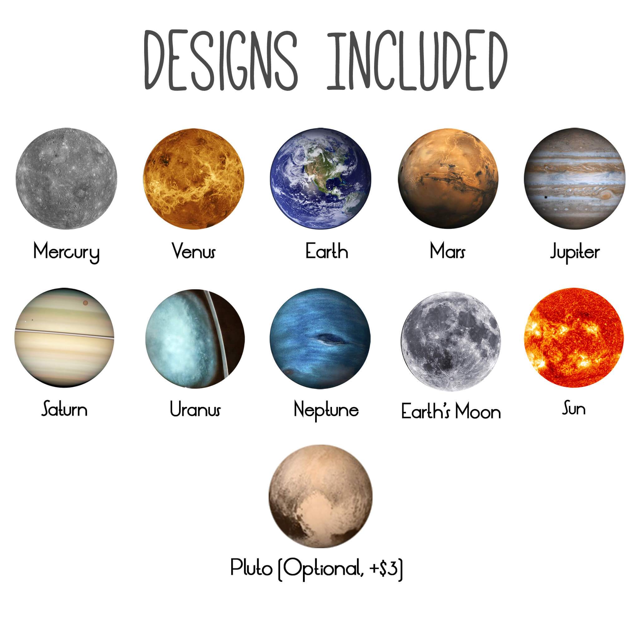 Interchangeable Solar System Earrings